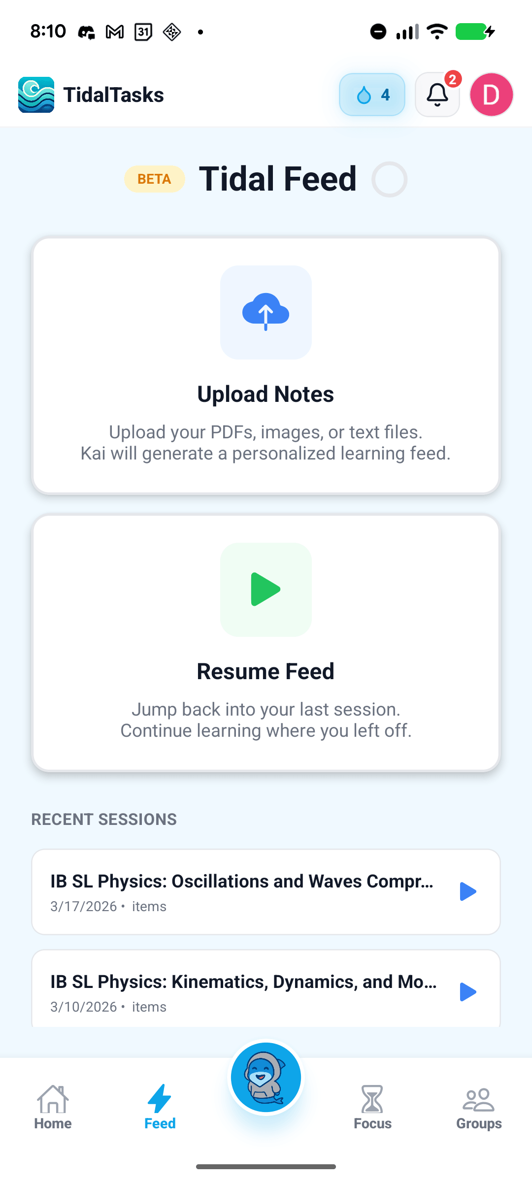 Tidal Feed